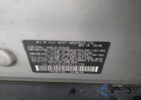 2009 Subaru Forester 2.5X z USA, uszkodzony, nr VIN JF2SH63619H731296